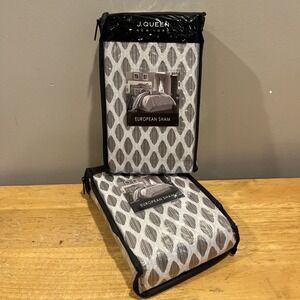 J Queen New York Babylon‎ Slate Euro Sham Reversible European Pillow Sham